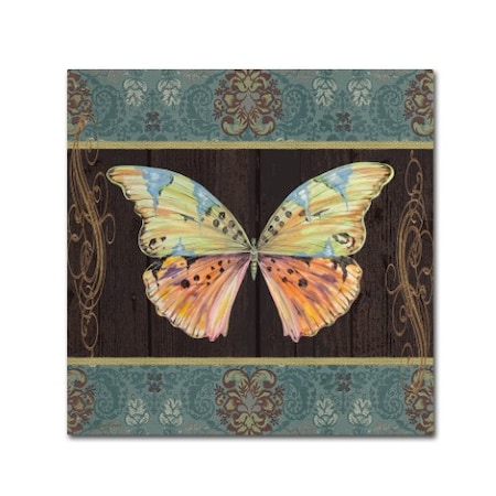 Jean Plout 'Butterflies 2' Canvas Art,18x18